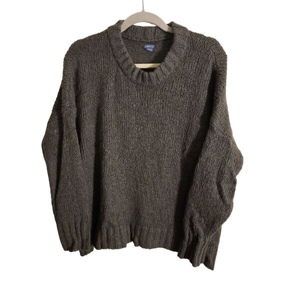 aerie Sweaters - Aerie Alpaca Wool Blend Olive Army Green Oversized Crewneck Sweater Size XS